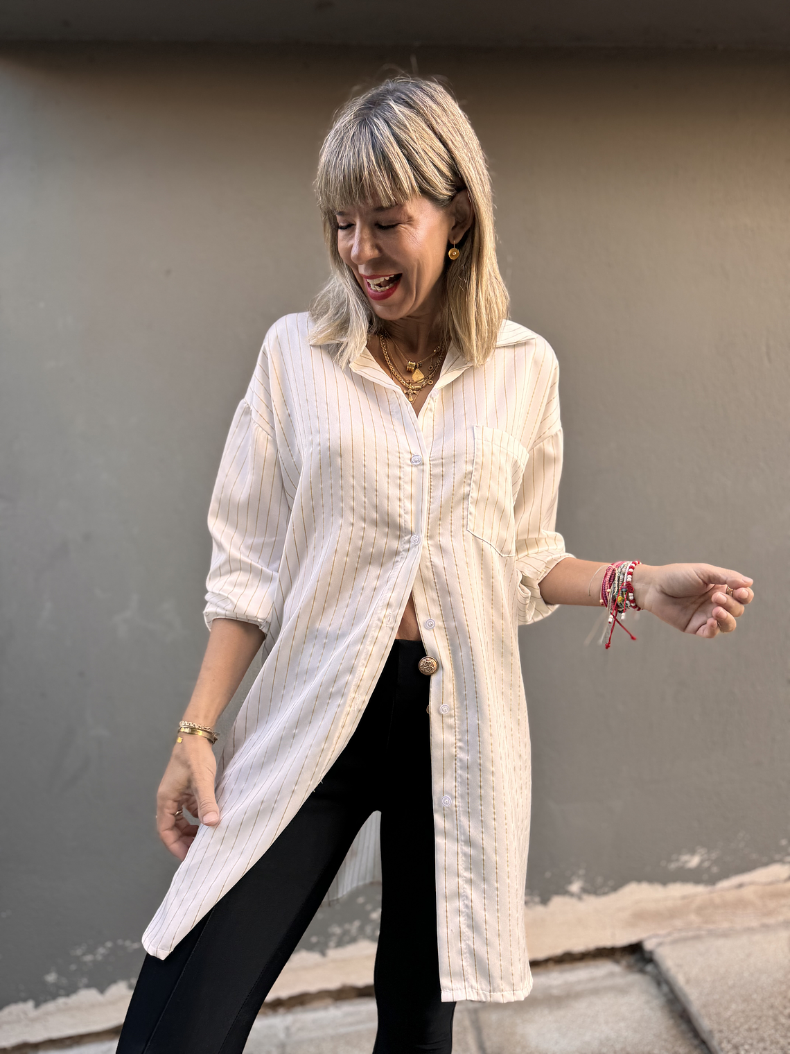 109376 Striped White Shirt  3