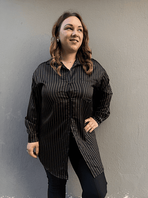 109376 Striped BLACK Shirt  