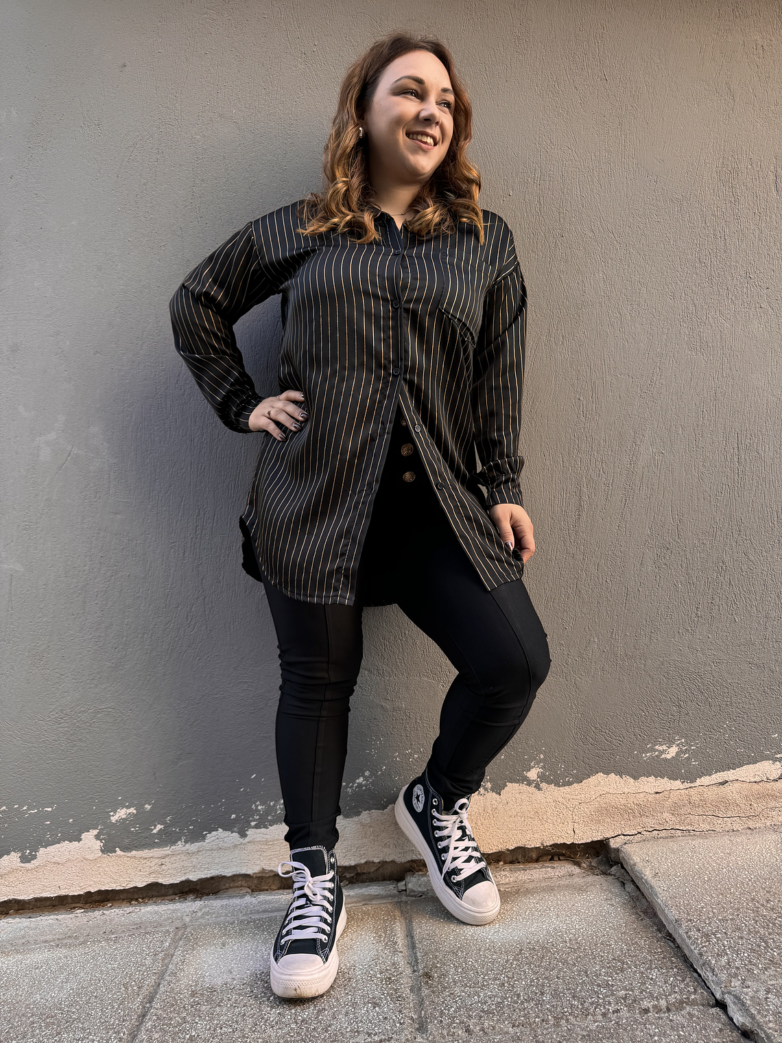 109376 Striped BLACK Shirt   3