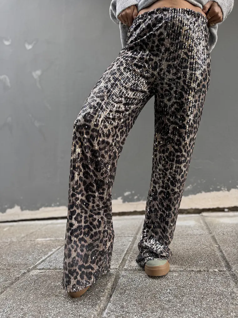 Sequinned leopar pants R2783 4