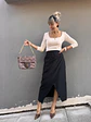 4930 Midi skirt black - thumbnail 1