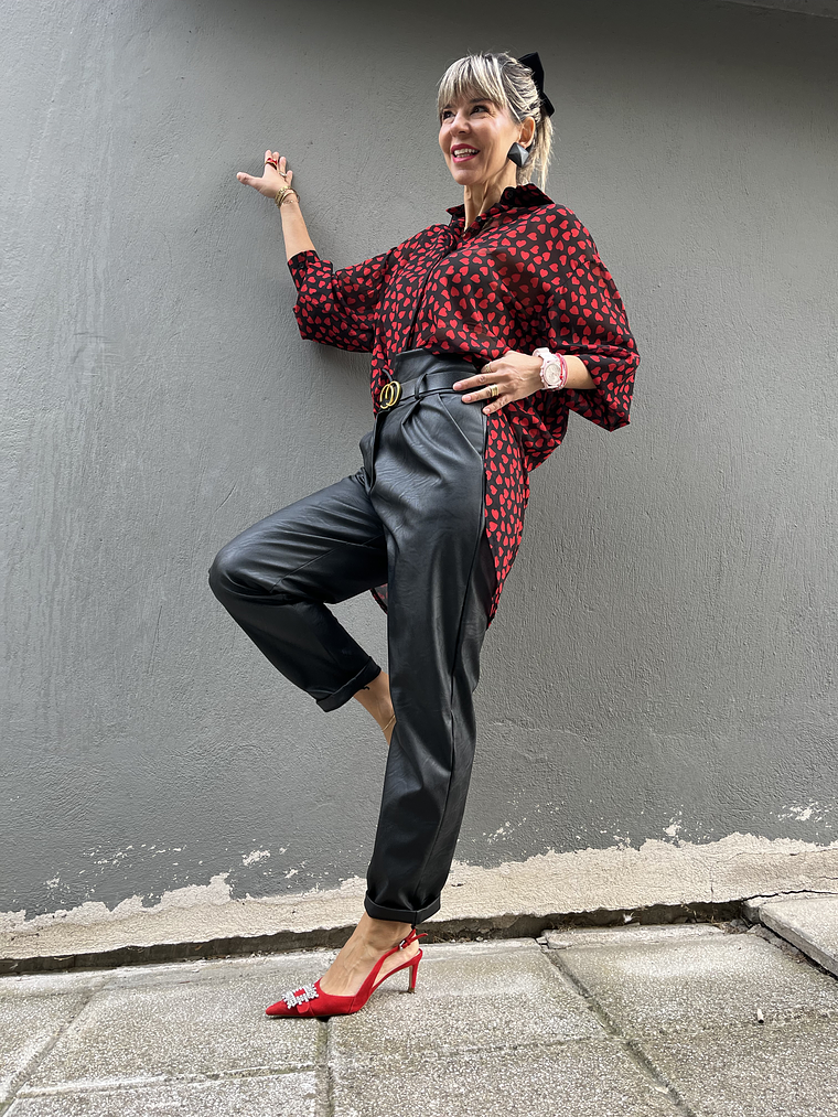 Pu trousers BLACK 2134 2