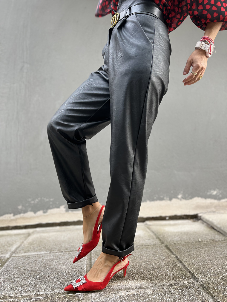 Pu trousers BLACK 2134 4