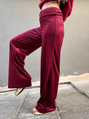 96366 velvet pants  WINE 