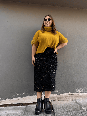 WH 366 Noel  Skirt  BLACK