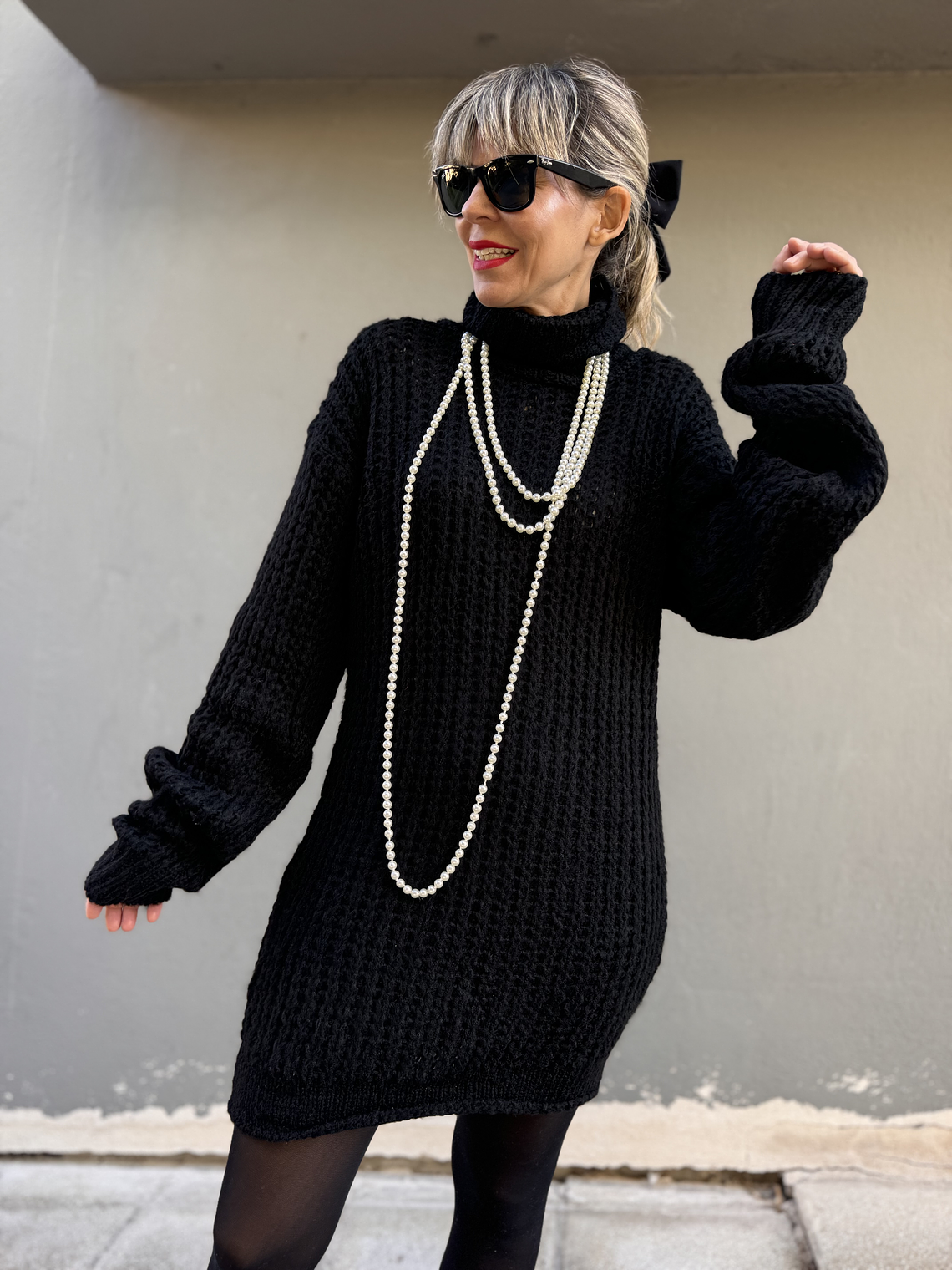 Aida sweaterdress 3820 BLACK 3