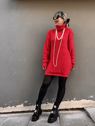 Aida sweaterdress  3820 RED