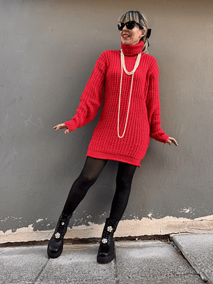 Aida sweaterdress  3820 RED