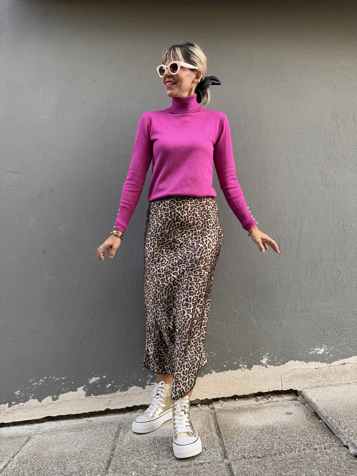 Turtleneck Fucshia  2