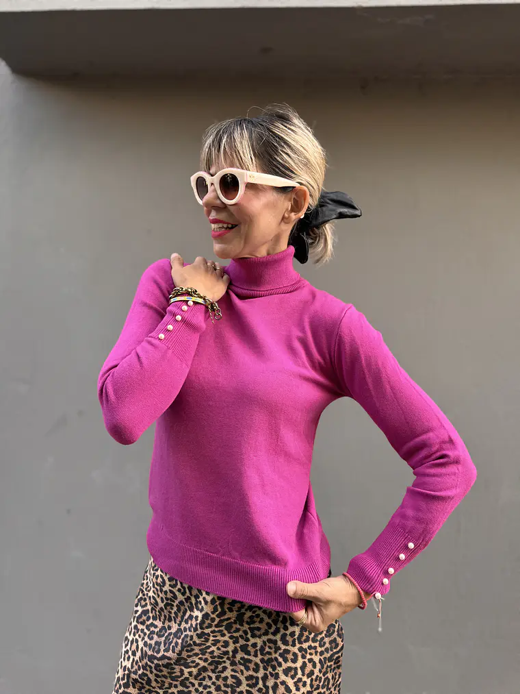 Turtleneck Fucshia  3