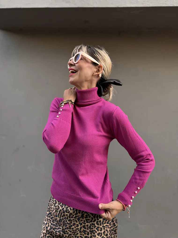 Turtleneck Fucshia  4