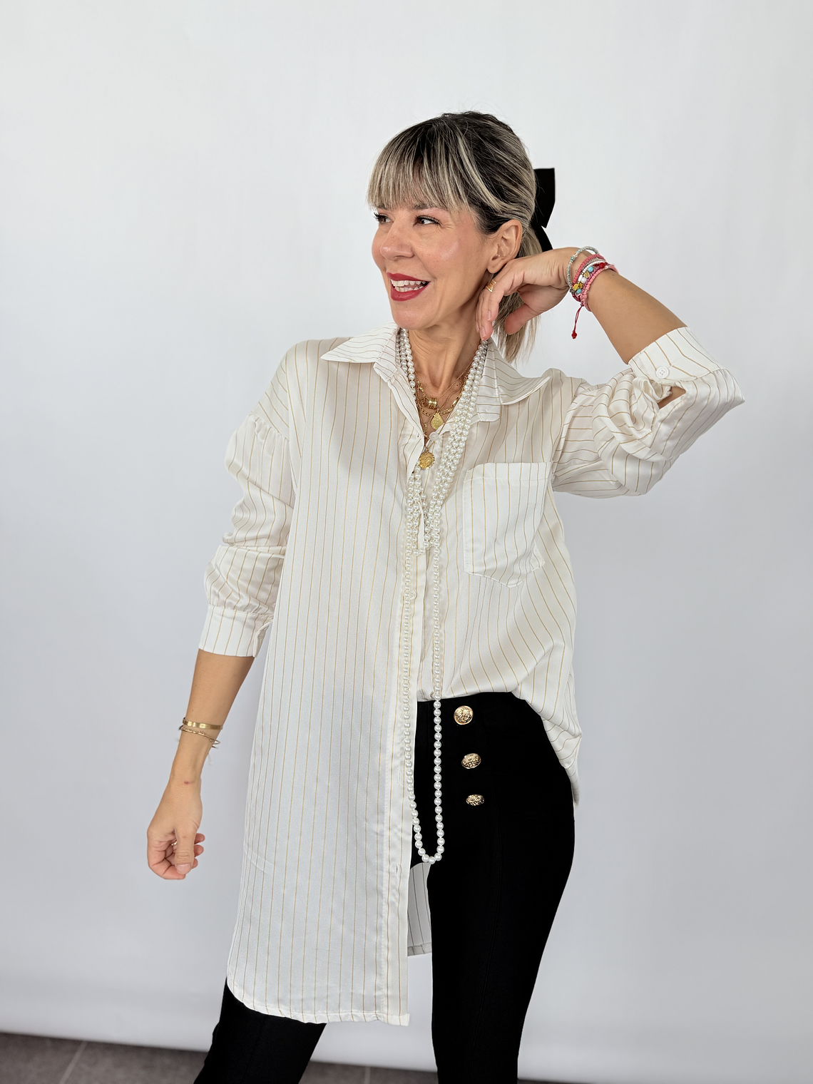 109376 Striped White Shirt  8