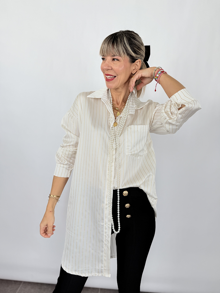 109376 Striped White Shirt  8