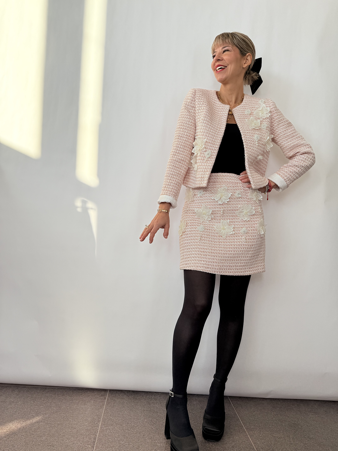 Martzi set TWEED PINK J24456 1