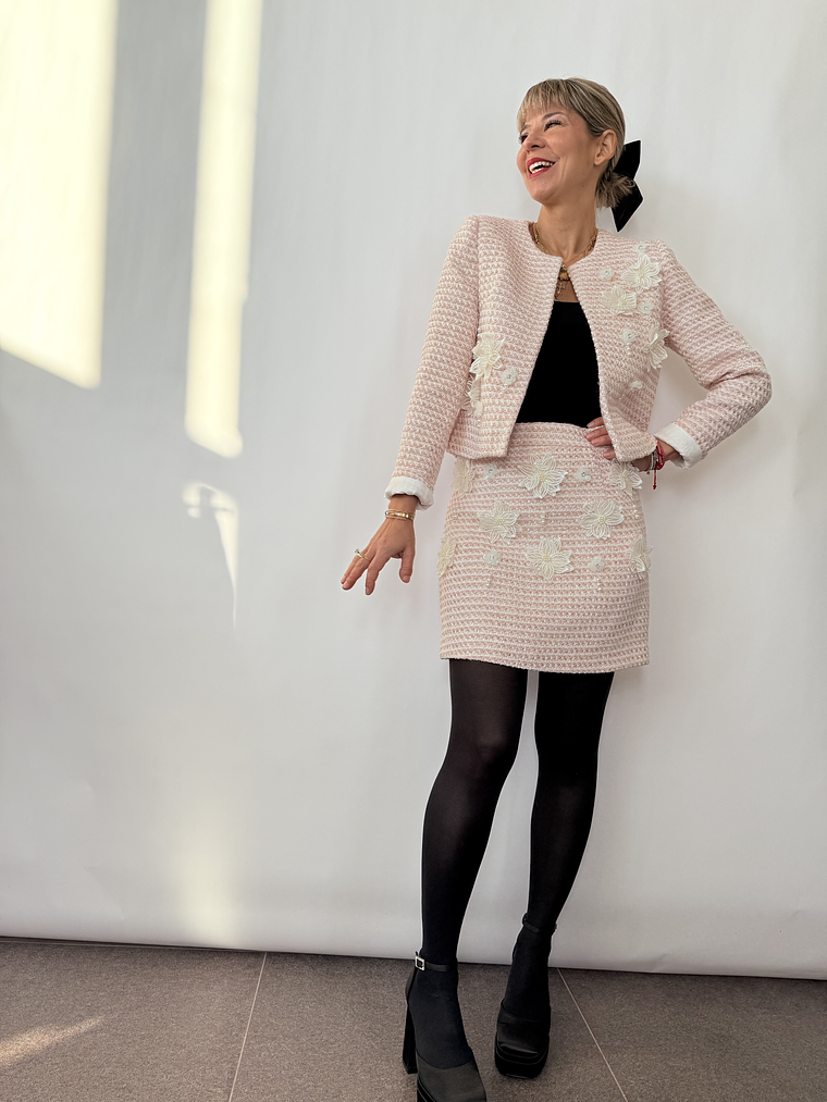 Martzi set TWEED PINK J24456 1