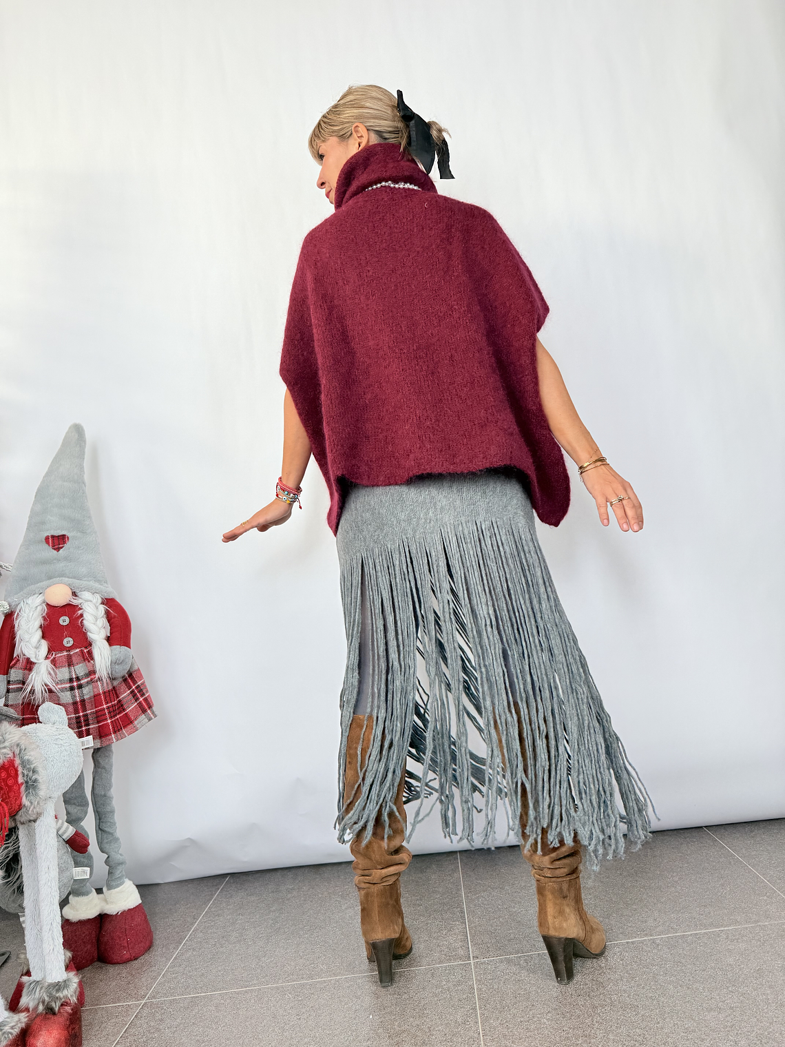 Riri Skirt Crossi 020125 Grey  2