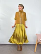 Satin MUSTARD skirt 1611  - thumbnail 3