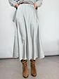 Satin GREY  skirt 1611  - thumbnail 2