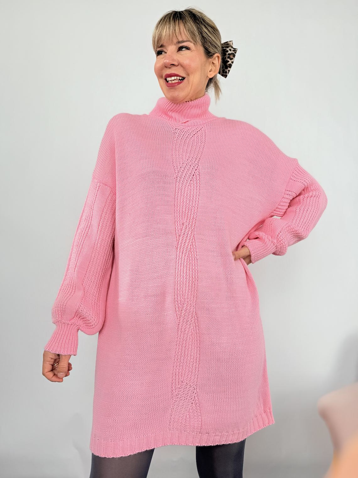 1928 LONG Sweater PINK  2