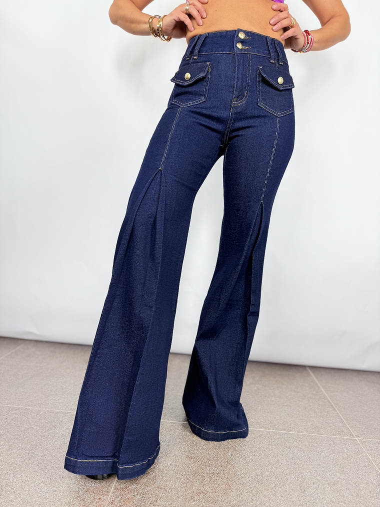 DARK BLUE  jeans kabana   MI24181   1