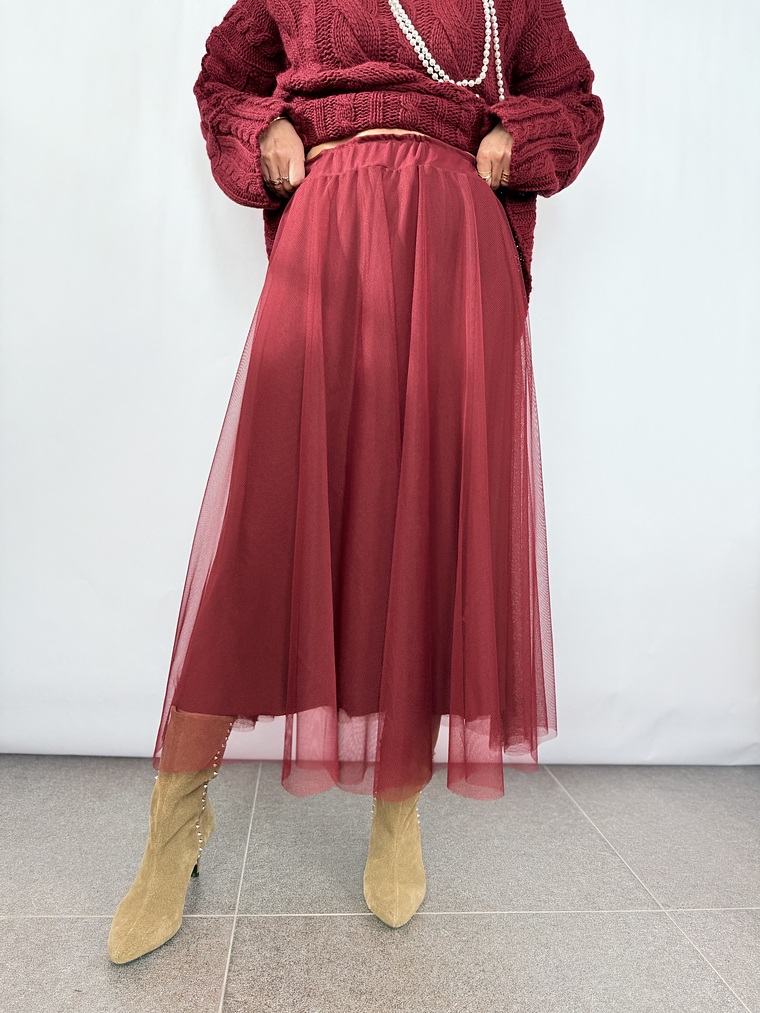 Chic tutu skirt 8888 WINE 4