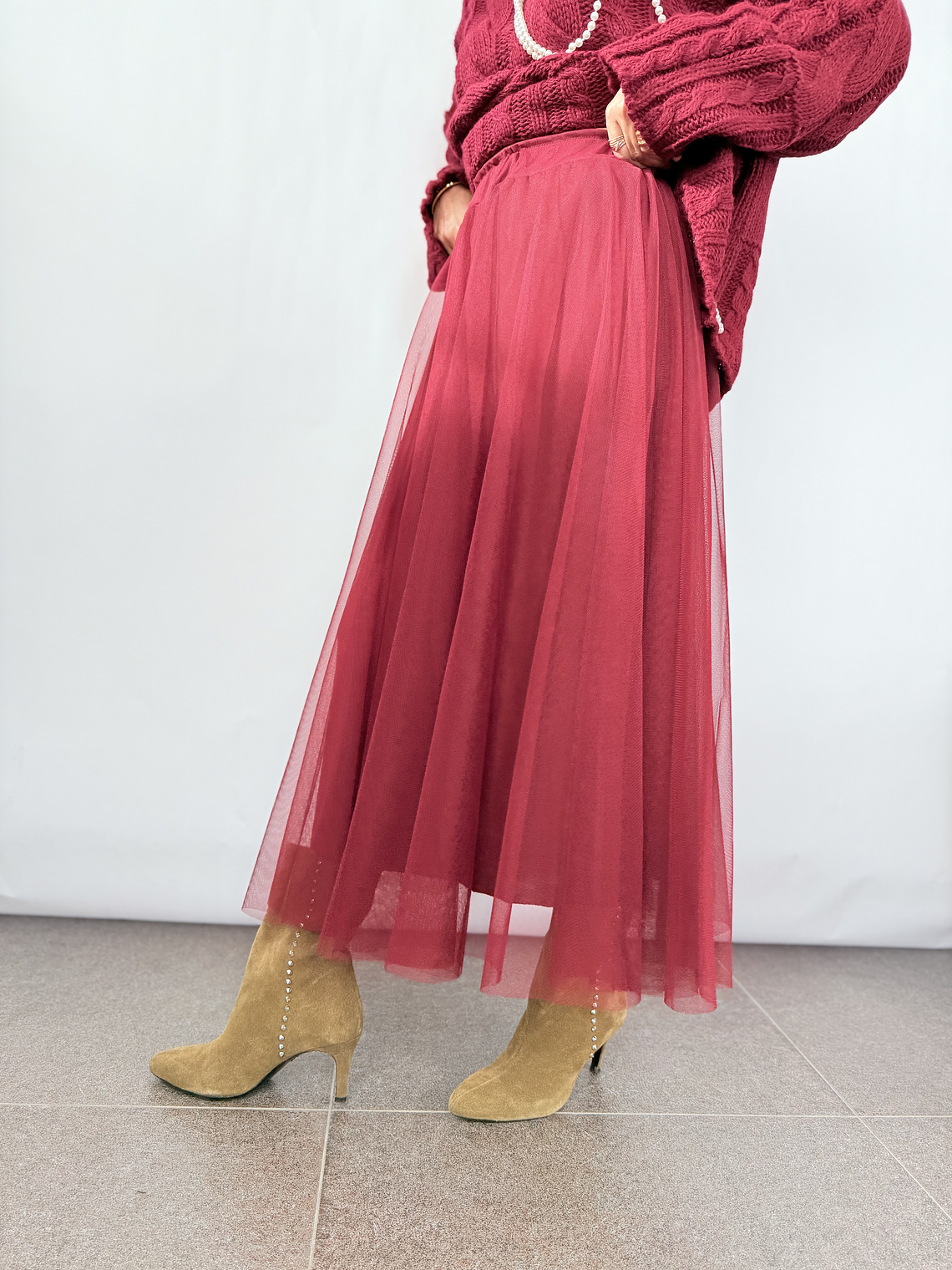 Chic tutu skirt 8888 WINE 5