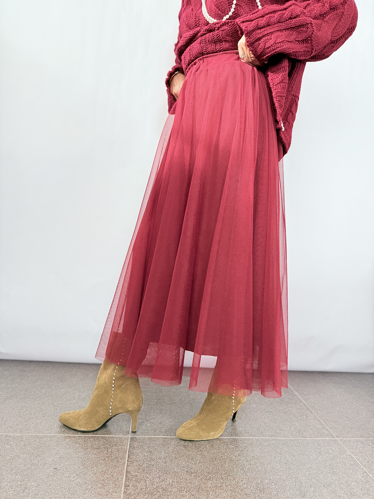 Chic tutu skirt 8888 WINE 5