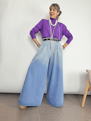  zip culotte  Jean  blue YE1spo53J