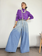  zip culotte  Jean  blue YE1spo53J - thumbnail 3