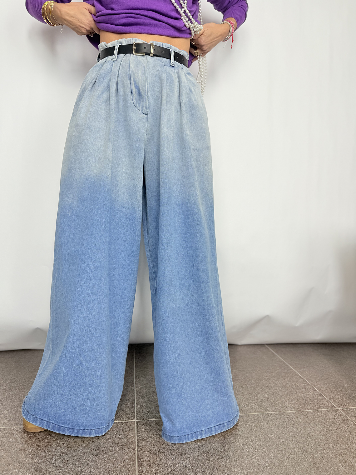  zip culotte  Jean  blue YE1spo53J 5