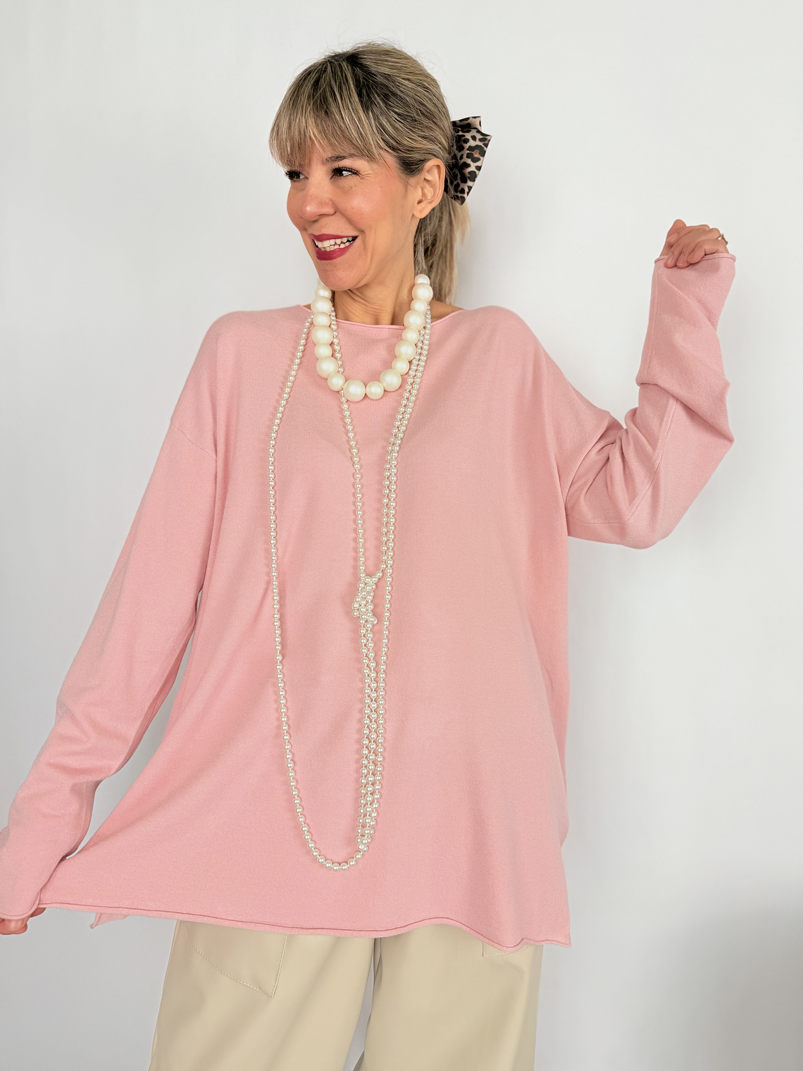  Kelly L605 sweater  PINK 1