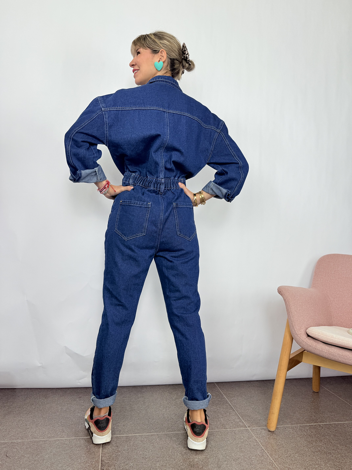 Jumpsuit BLUE LS517 4