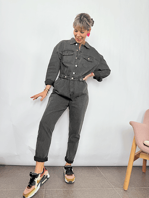 Jumpsuit BLACK LS517-1