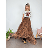 J3946 LEOPARD MAXI SKIRT