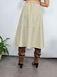 PU clos skirt 2283 BEIGE  - thumbnail 3