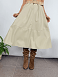 PU clos skirt 2283 BEIGE  - thumbnail 4