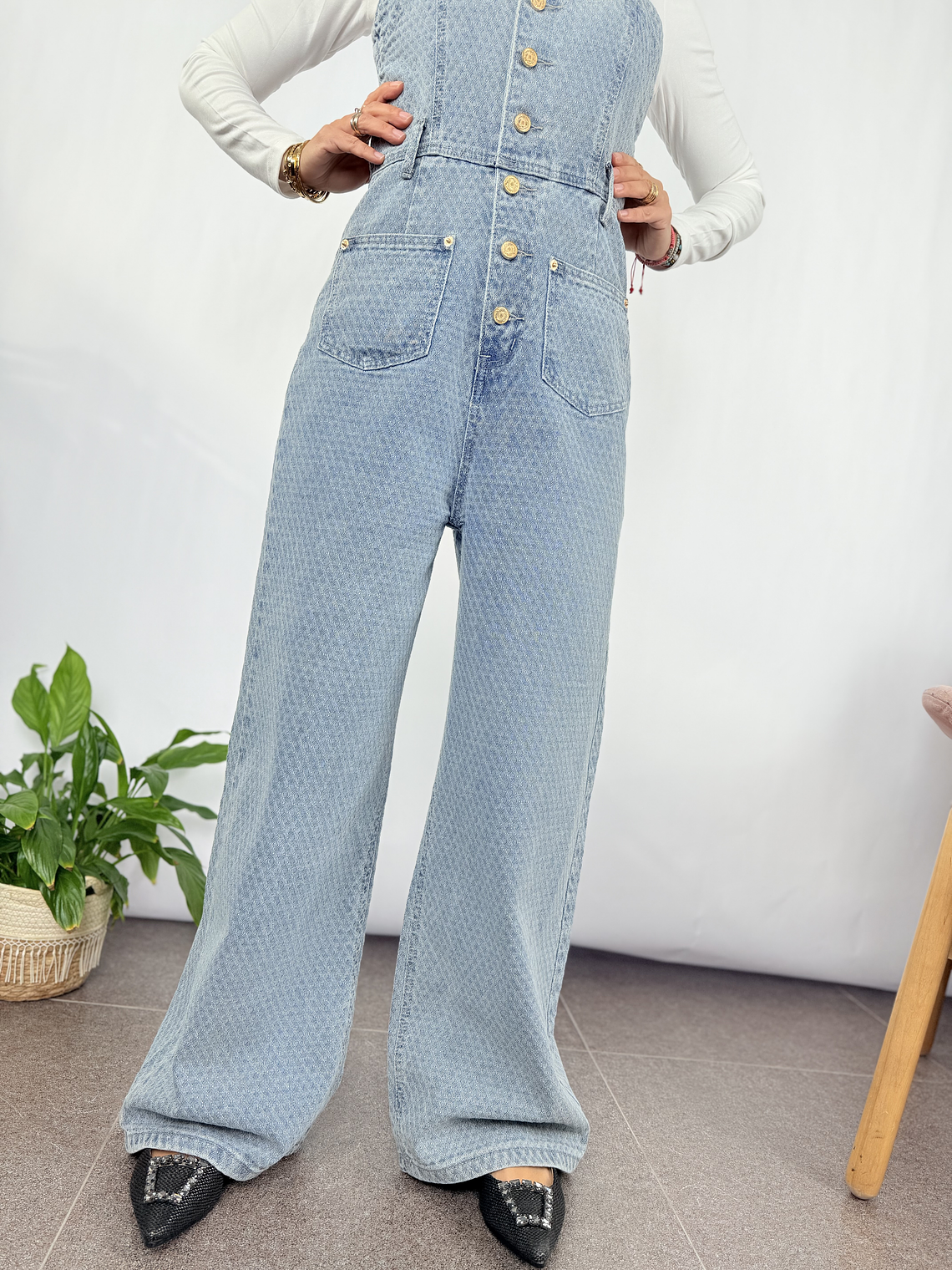 CB7509 jumpsuit Jean SALOPETA 5