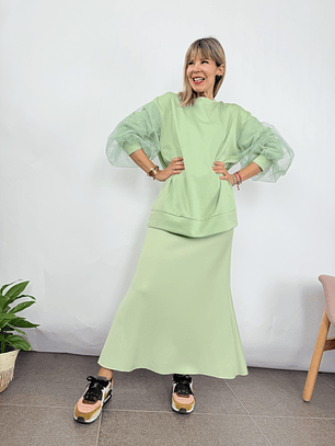 16695 Fouter Skirt PISTACHIO 