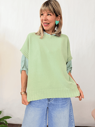 Vest 8095 sweater PISTACHIO