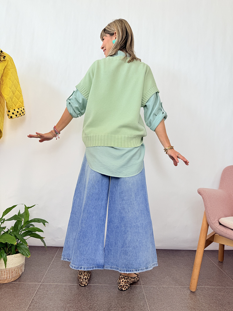 Vest 8095 sweater PISTACHIO 3