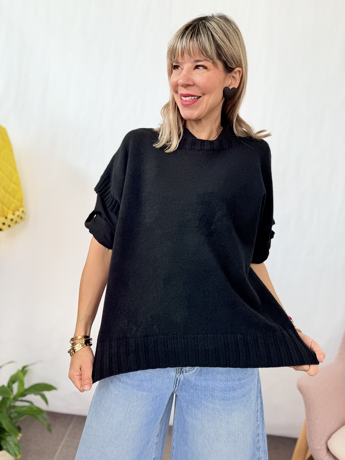 Vest 8095 sweater BLACK  1