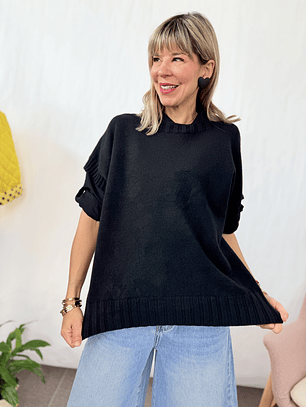 Vest 8095 sweater BLACK 