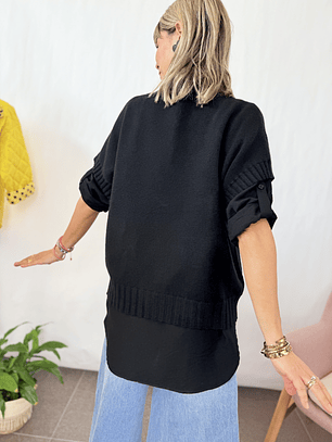 Vest 8095 sweater BLACK 