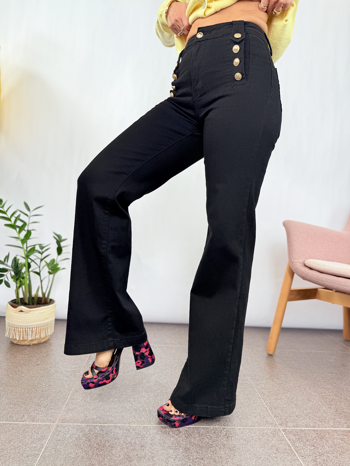 Mi296-B Jean  BLACK 2