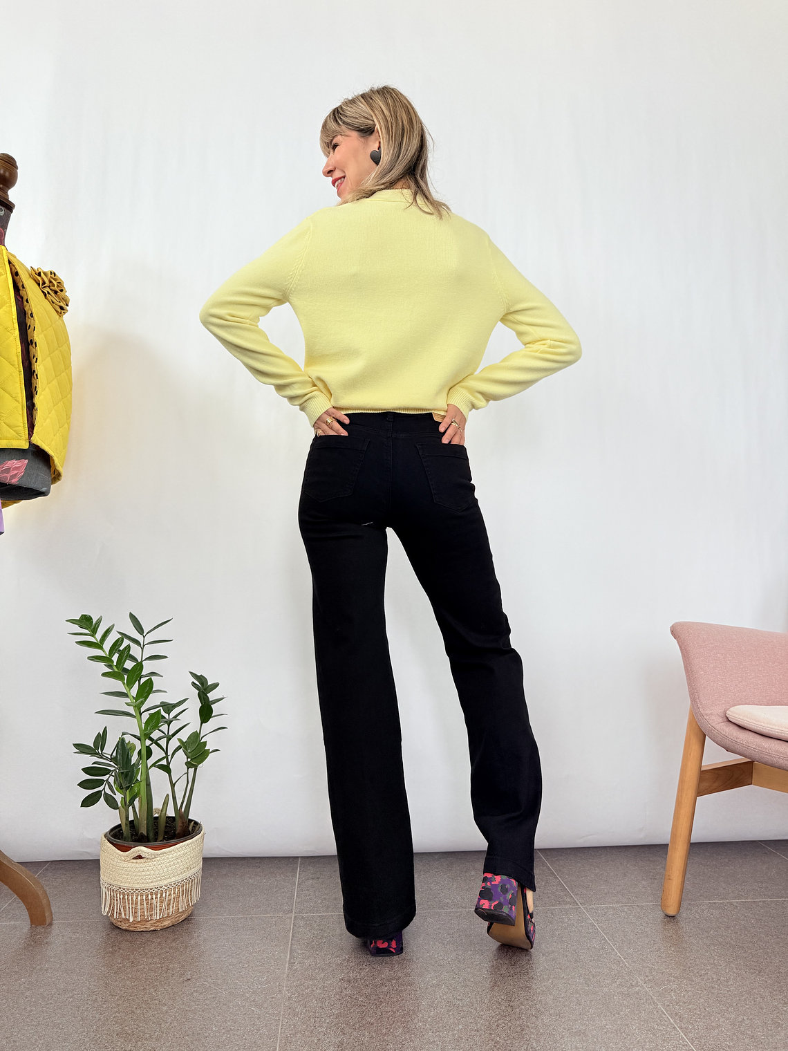 Mi296-B Jean  BLACK 3