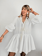 Ref 11393  Mina Shirt dress White - thumbnail 3