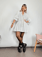 Ref 11393  Mina Shirt dress White - thumbnail 4