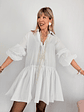 Ref 11393  Mina Shirt dress White - thumbnail 5