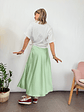 Satin  mint skirt 1611   - thumbnail 3