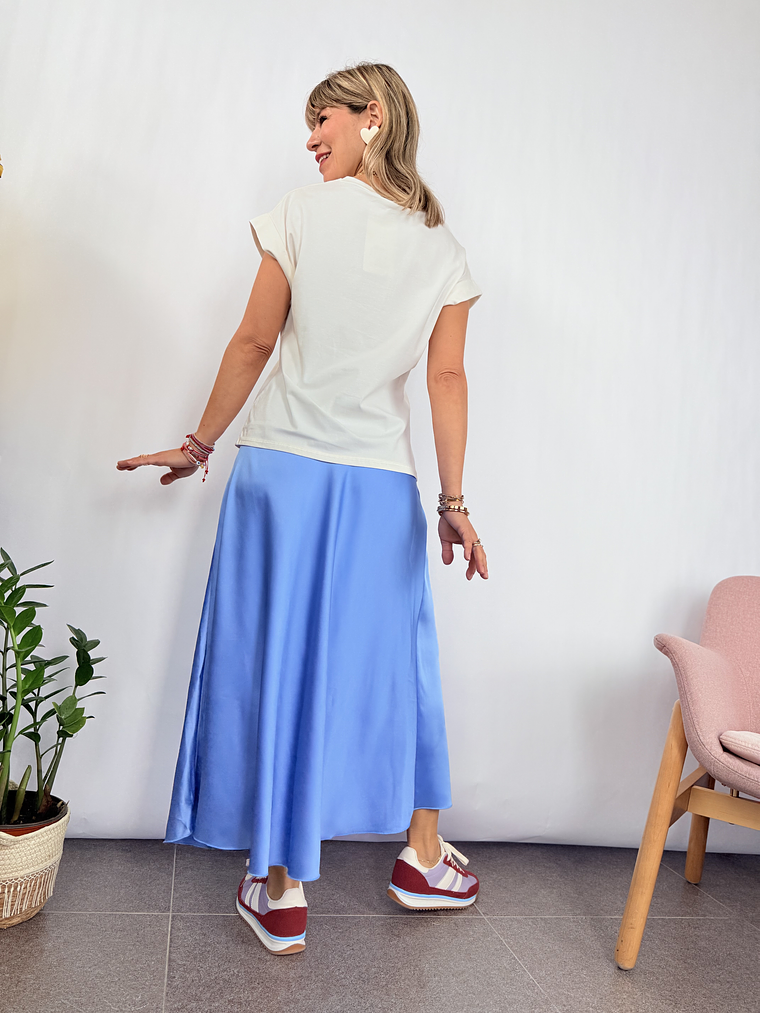 Satin SKY   skirt 1611   2